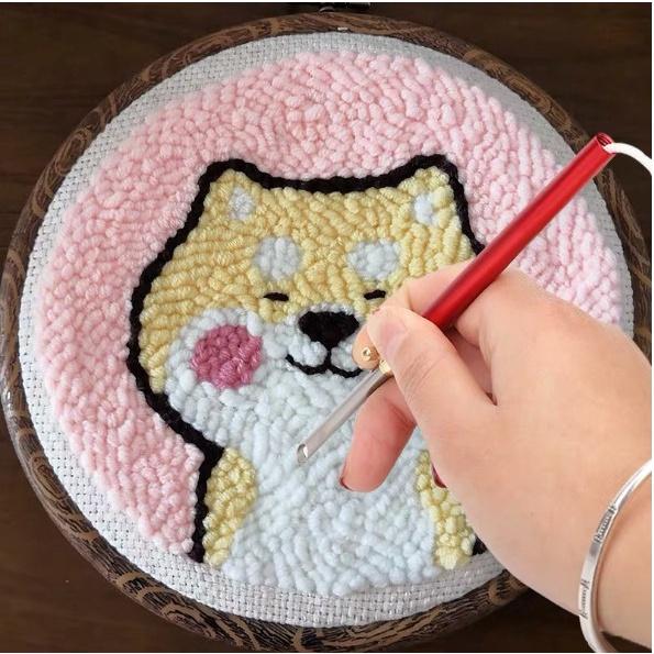 Kim Thêu Nổi Len Xù Kim Loại Có 3 Kích Cỡ Có Thể Tùy Chình Thay Đổi Tiện Dụng- Punch Needle Tool