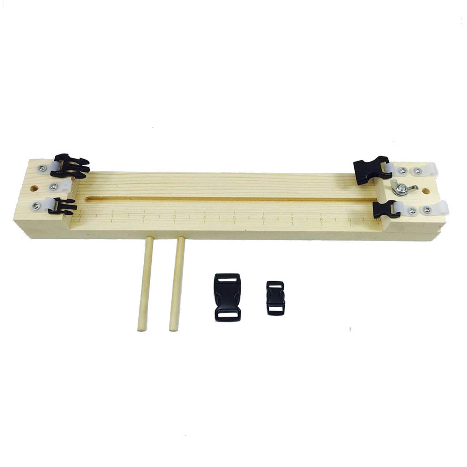 Paracord Jig Bracelet Maker, Adjustable Length, with Buckle, Wristband Maker Paracord Braiding Weaving DIY Crafts Kit