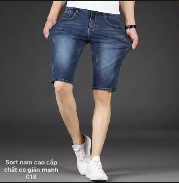 QUẦN SHORT JEAN NAM VẢI BÒ CO DÃN CAO CẤP MS935