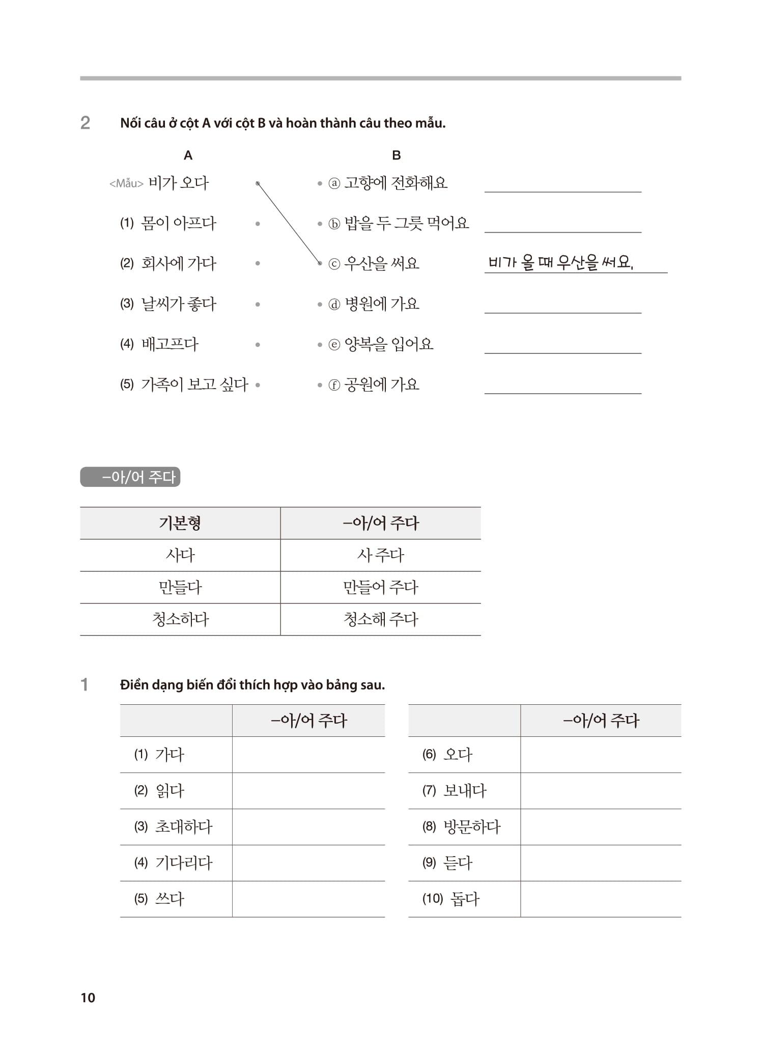 Sách - Tiếng Hàn Tổng Hợp Dành Cho Người Việt Nam - Sơ Cấp 2 - Sách Bài Tập (Tái Bản 2025)
