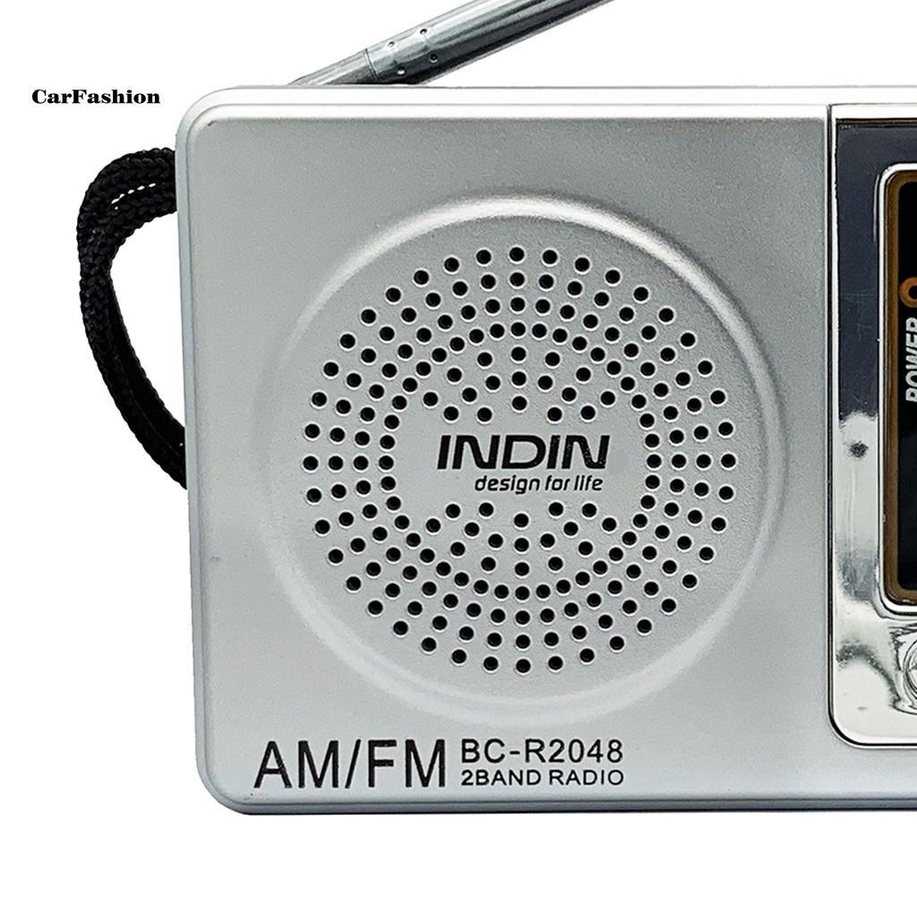 Đài FM mini có loa tích hợp chạy pin cho người lớn tuổi