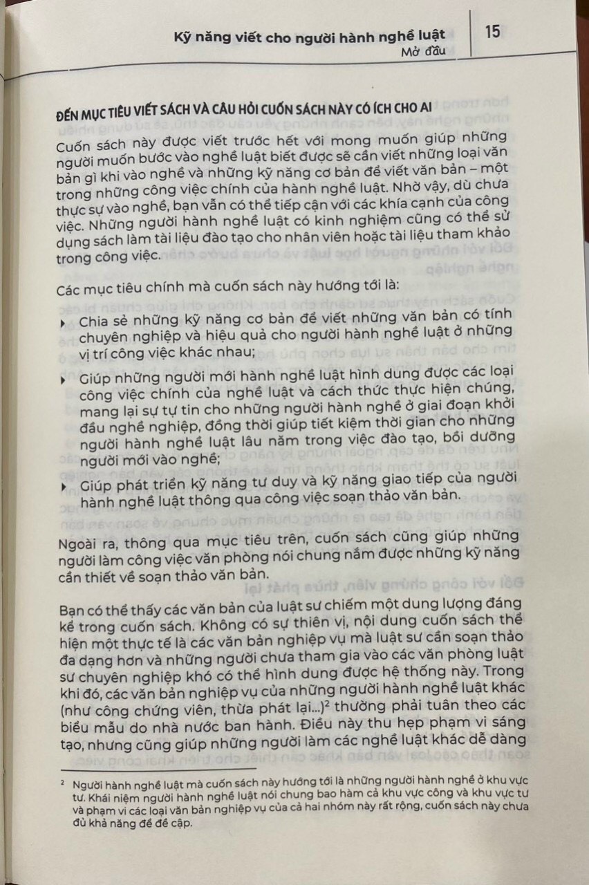Kỹ năng viết cho người hành nghề luật