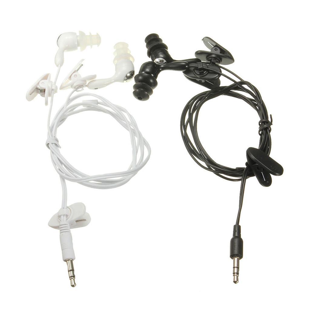 2x 3.5mm Waterproof Earphone Headphone Stereo Swimming for  /