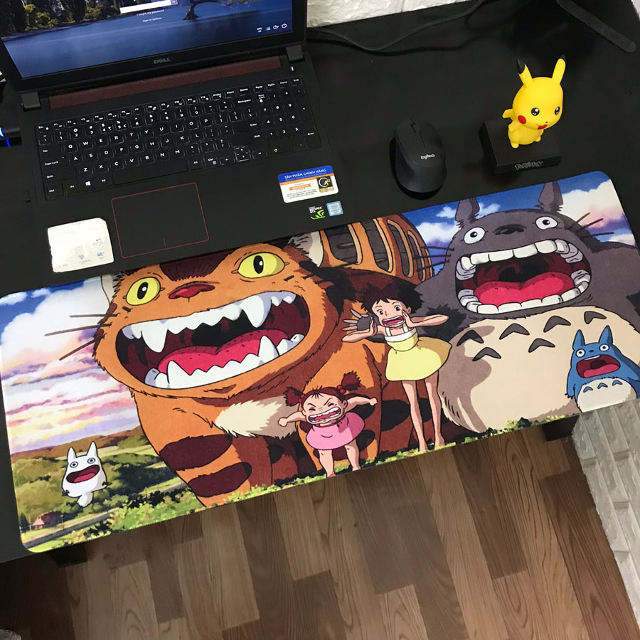 Miếng Lót Chuột, Bàn Di Chuột, mouse pad anime Totoro cỡ lớn (80x30x0.3-Hàng chính hãng / Hàng nhập khẩu