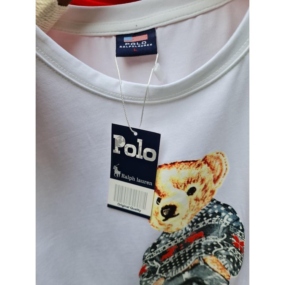 Áo Thun Nam Nữ Tay Ngắn R.Lauren Polo Bear