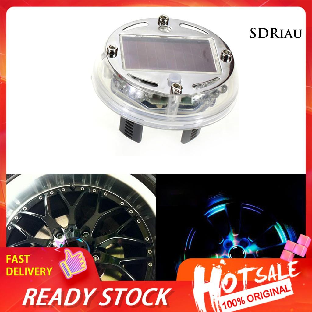 Đèn Led Năng Lượng Mặt Trời Chống Thấm Nước Cho Bánh Xe Hơi
