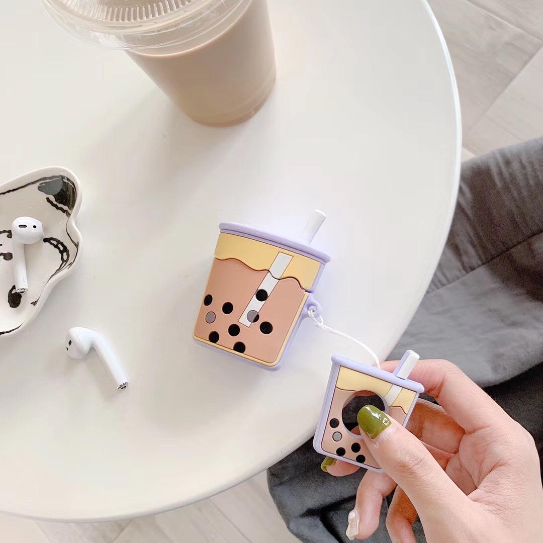 Airpods case, Ốp bảo vệ dành cho Airpods - Ly Trà Sữa