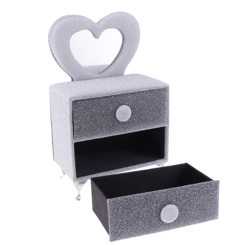 1/6 European Style Silver Dressing Table Dresser Dolls House Furniture for 12'' Hot Toys Phicen Action Figure