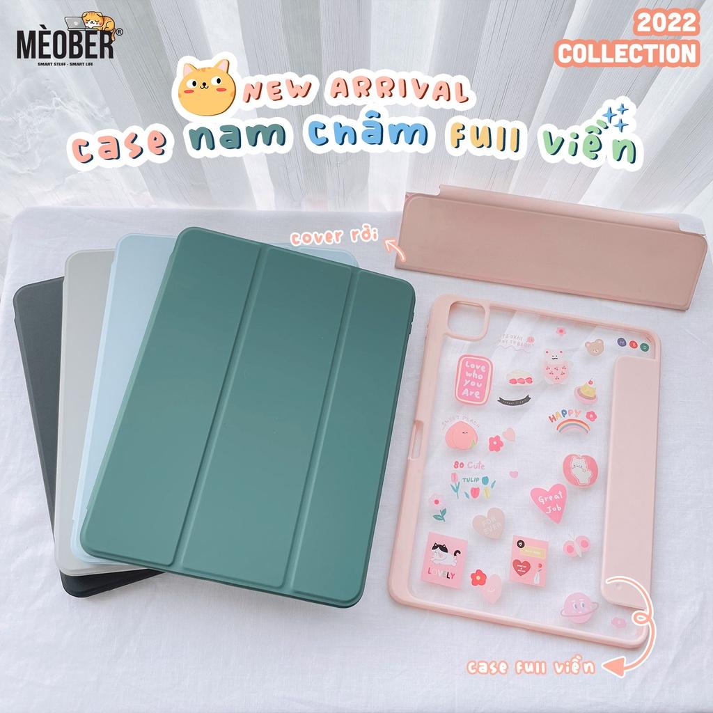 Bao da nam châm iPad, tháo rời 2 mảnh cho Pro 11, Mini 6, Air 4 5, 10.2 inch - Có khe sạc bút, mặt lưng trong