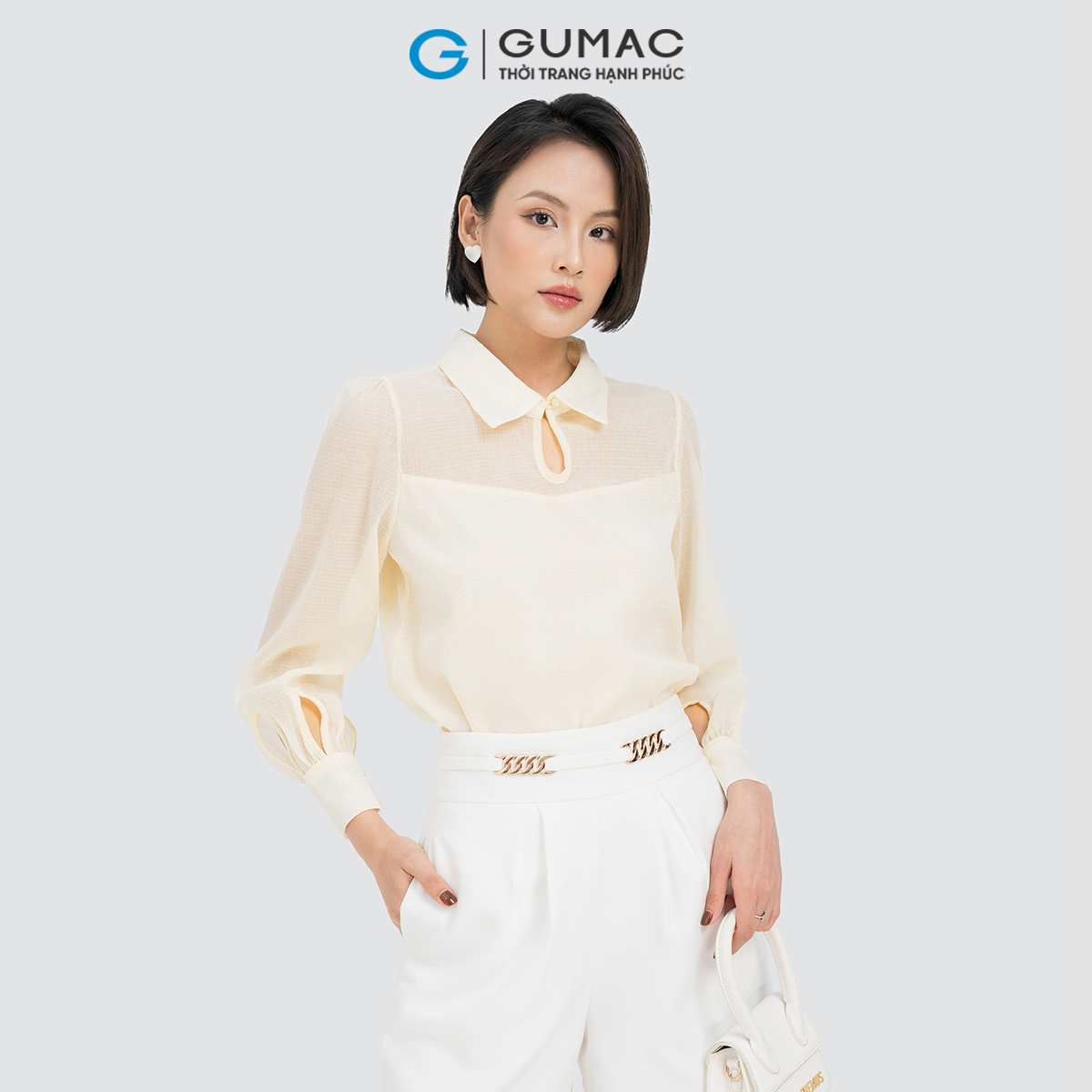 Áo kiểu khoét tay GUMAC AD04064