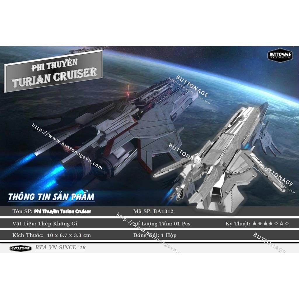 Mô Hình Lắp Ráp 3d Phi Thuyền Turian Cruiser