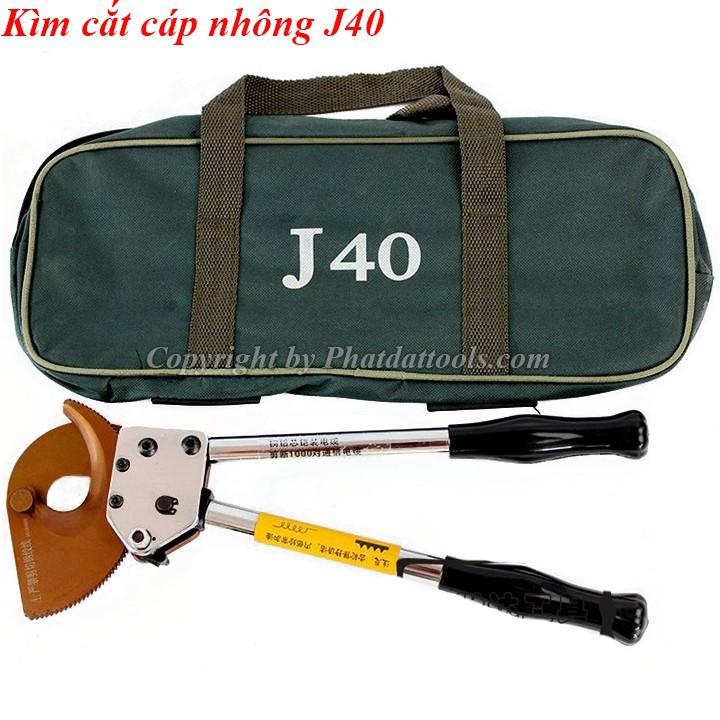 Kéo cắt cáp J40 - Kìm cắt cáp kiểu nhông J40 - Phạm vi cắt tối đa 40mm hoặc tiết diện cáp 300mm2