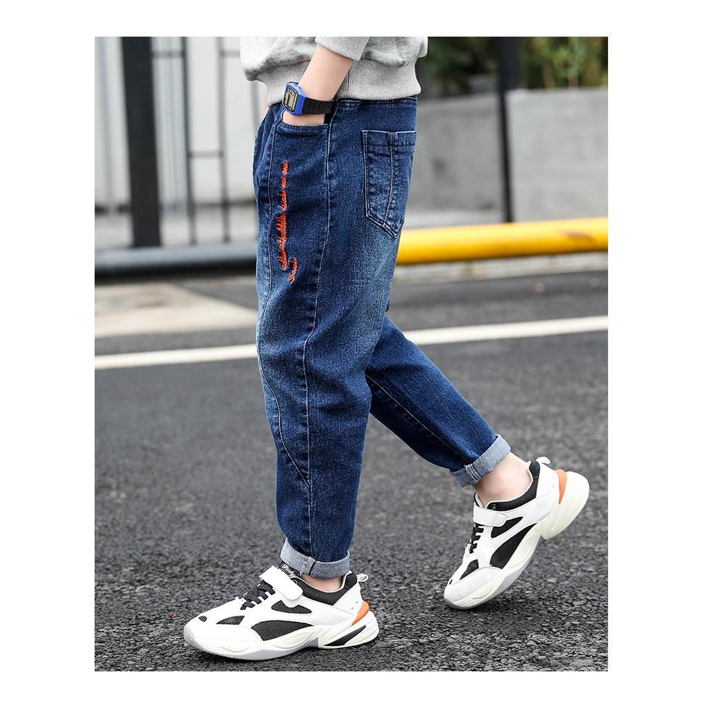 IJL5 Size110-160 (15-40kg) Quần jean cho bé trai lớn Freeship Hàng Quảng Châu Thời trang trẻ em - QUẦN BÉ TRAI