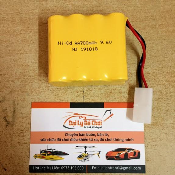 Pin sạc 9.6V 700mAh xếp 2 tầng chân Ket2p