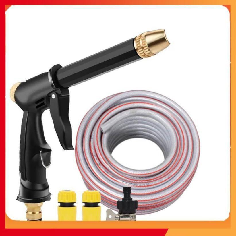 Bộ dây và vòi xịt rửa xe tưới cây tăng áp,vòi xịt rửa,vòi tưới cây 810-2576-1