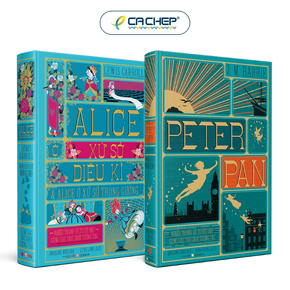 Hình ảnh Combo 2 cuốn: Peter Pan + Alice ở xứ sở diệu kì và Alice ở xứ sở trong gương