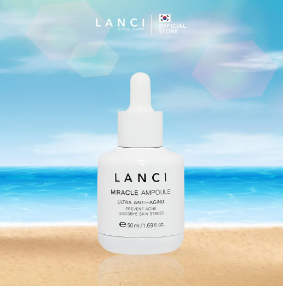 Serum ngăn lão hóa da Lanci Miracle Ampoule Ultra Clarifying giúp hỗ trợ giảm thâm làm mờ nếp nhăn 50 ml