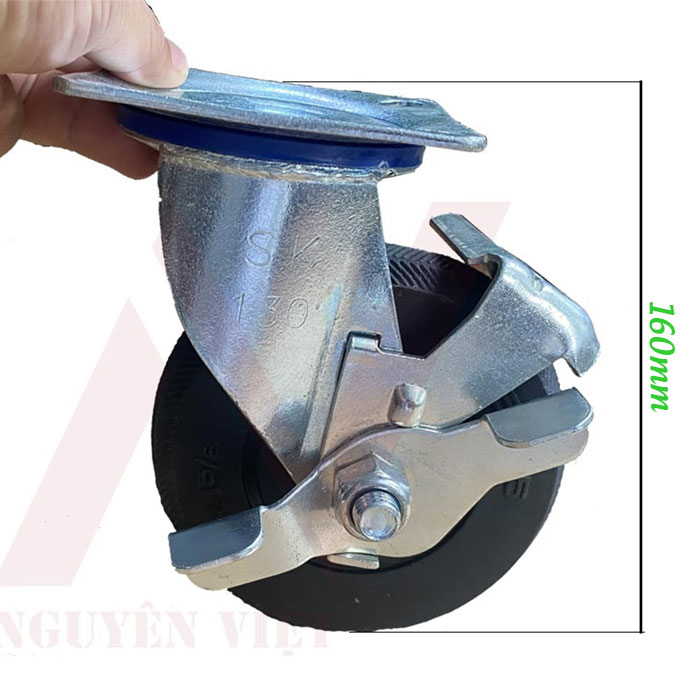BÁNH XE ĐẨY HÀNG BẰNG CAO SU ĐẶC 100X38