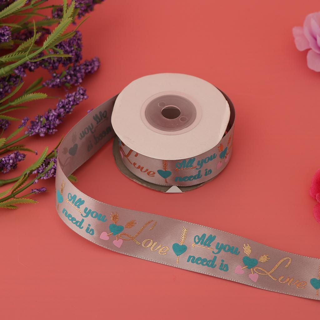 10 Yards Fabric Ribbon Roll Gift Package Craft Cake Wrapping Belt Tape