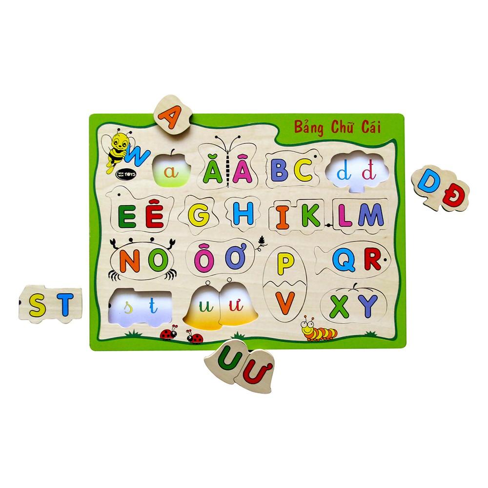 Đồ chơi gỗ Bảng chữ cái | Winwintoys 65312 | Phát triển trí tuệ và khả năng nhận biết chữ | Đạt chứng nhận CE và CR