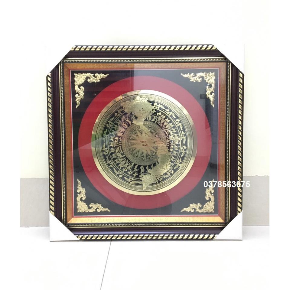Tranh trống đồng treo tường kích thước 52x52cm
