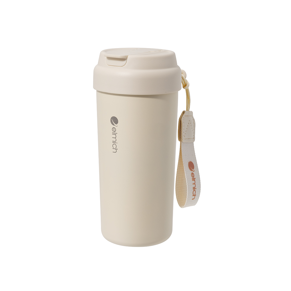 Ly Giữ Nhiệt Inox 304 Elmich EL1049 550ml, Hàng Chính Hãng, Đế Silicone, Quai Xách Tiện Lợi-JoyMall