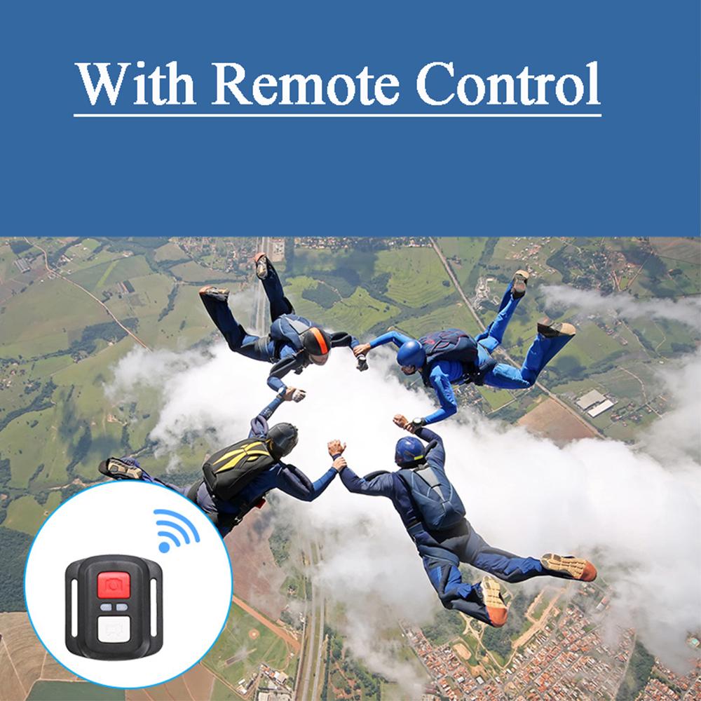 Camera hành động WiFi 4K60FPS 20MP Ảnh 2.0 inch 30m Go WaterProof Camera Pro Mũ bảo hiểm Video Video Ghi lại máy ảnh