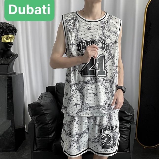 SET ĐỒ BỘ NAM NỮ UNISEX BA LỖ BÓNG RỔ 21 HỌA TIẾT THOÁNG MÁT- DUBATI FASHION