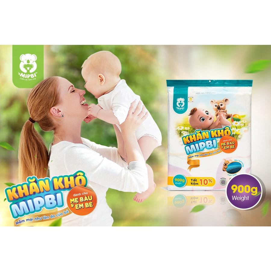 Khăn vải khô đa năng cao cấp Mipbi bịch 600G/900G