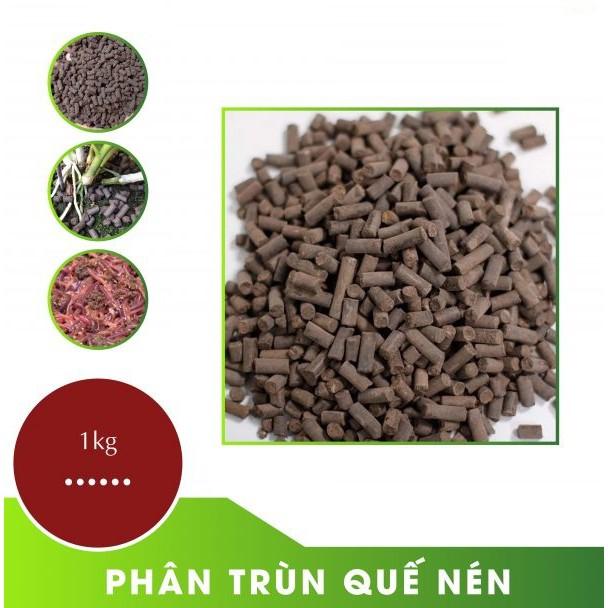Phân trùn quế nén viên túi 1kg, hàng Đặng Gia Trang