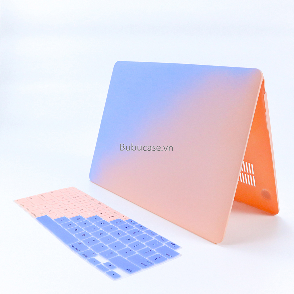 Ốp dành cho Macbook - Case For Macbook Nhựa Dẻo Màu Pastel Thanh Lịch - Loại Hở Táo - Combo 2 in 1 Tặng Kèm Phủ Phím Cùng Màu - Full Dòng Máy