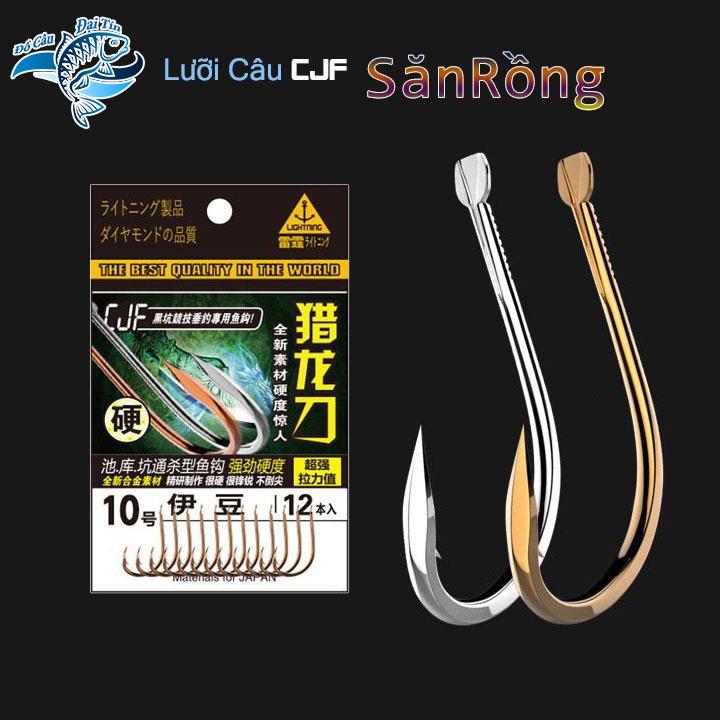 Lưỡi câu cá CJF SĂN RỒNG có ngạnh Nhật Bản siêu bén siêu bền cao cấp