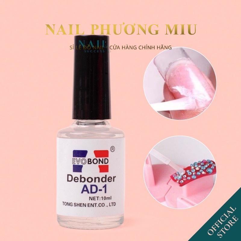 Nước Sáng Đá AD Chai 10ml, Giúp Tháo Móng Giả 2 Trong 1, Sáng Đá Để Gỡ Móng Úp, Tháo Mi, Phá Gel Hiệu Quả Làm Nail