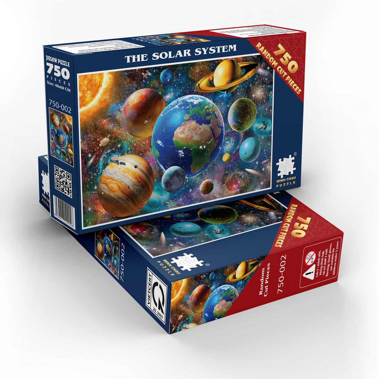 Tranh Xếp Hình Random Cut 750 Mảnh Minh Châu – The Solar System