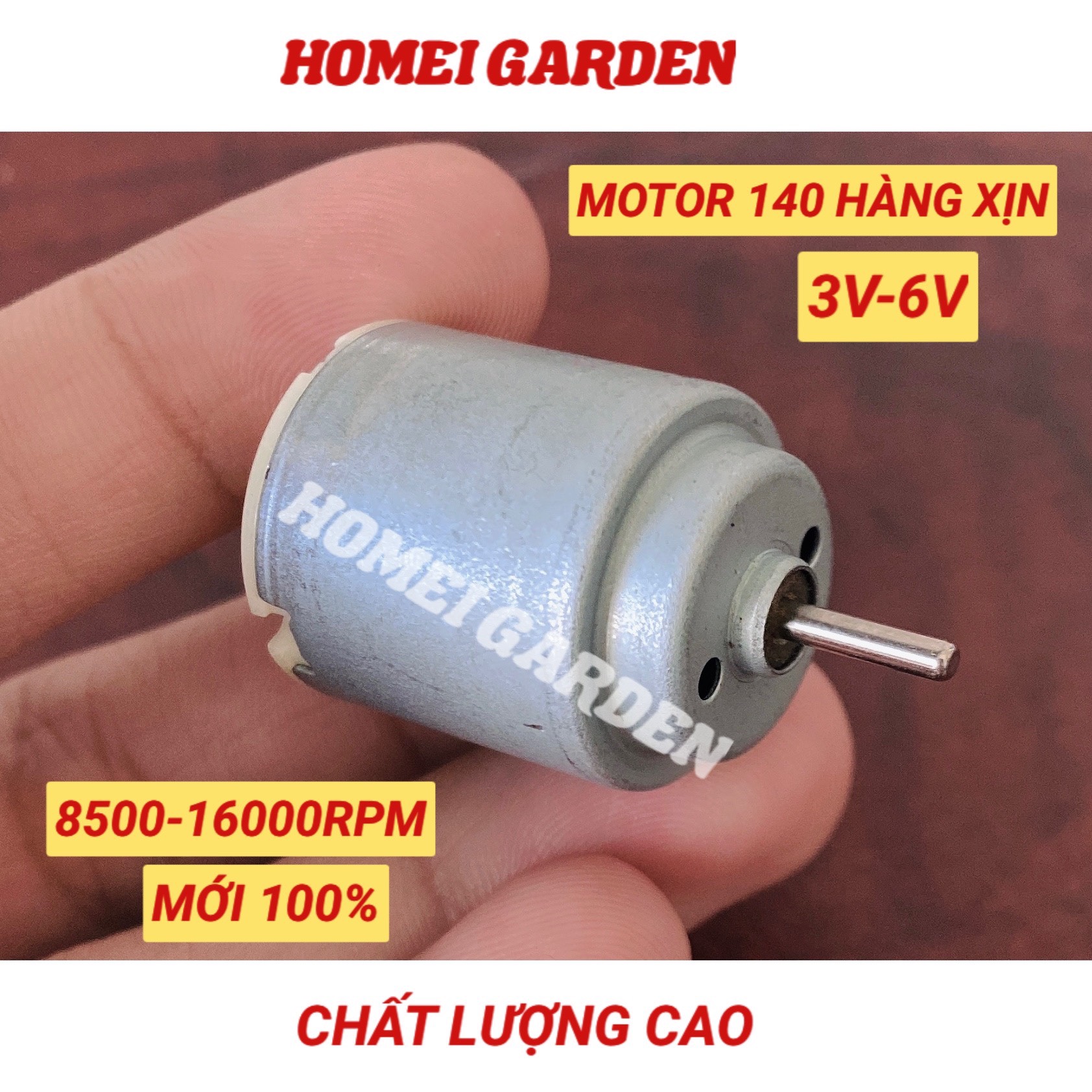 5 động cơ motor 140 mô tơ mini  điện áp 3V - 6V tốc độ 8500 - 16000 RPM - CM0006