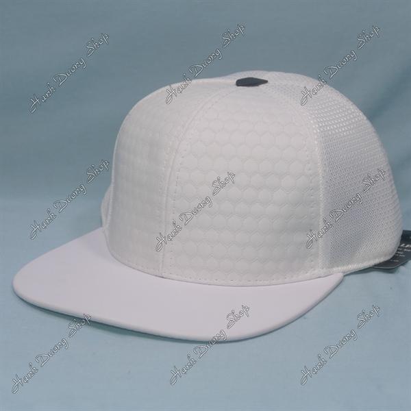 Mũ Nón Snapback thời thượng nón hiphop vá lưới cao cấp phong cách phù hợp với mọi lứa tuổi - Trắng