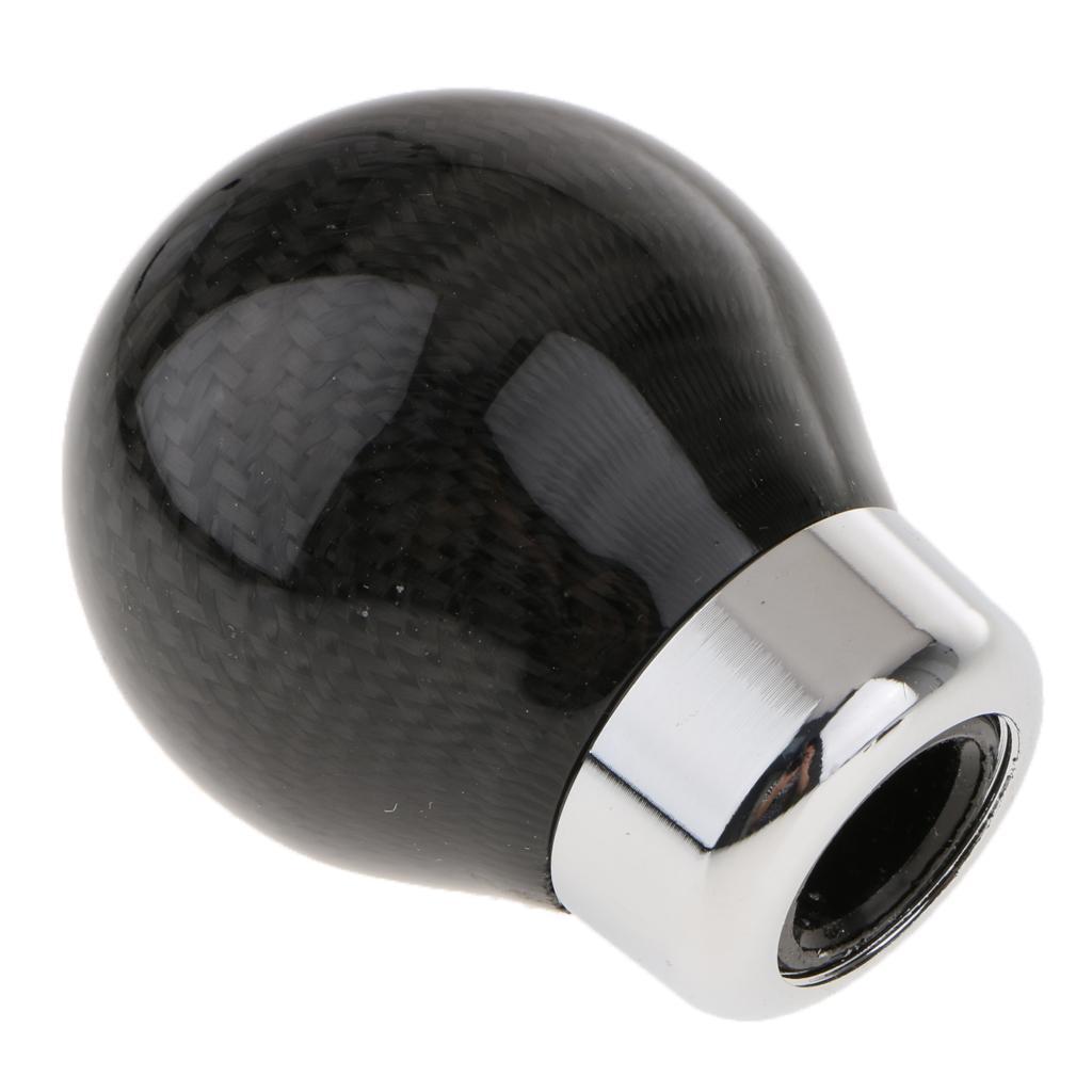 Universal Carbon Fiber Manual Car Gear Stick Metal Knob Handle