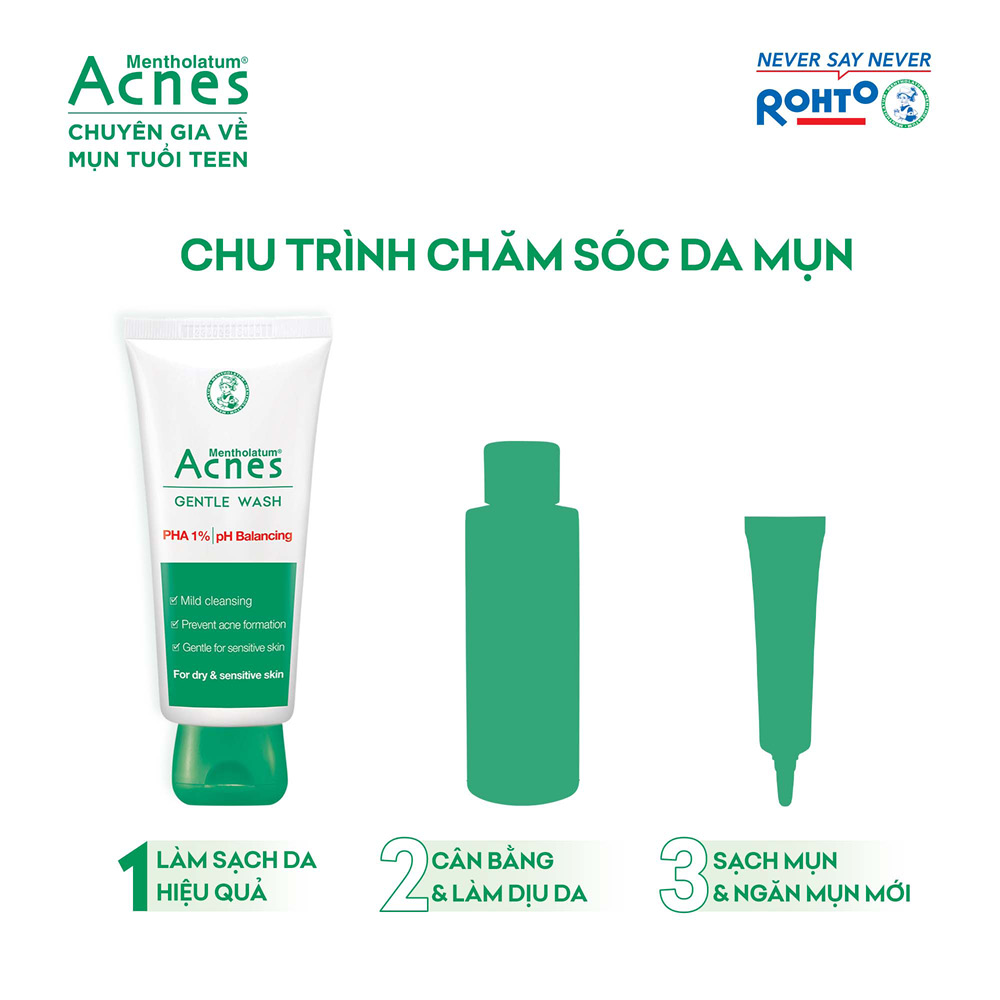 Gel rửa mặt ngăn ngừa mụn Acnes Gentle Wash 100g