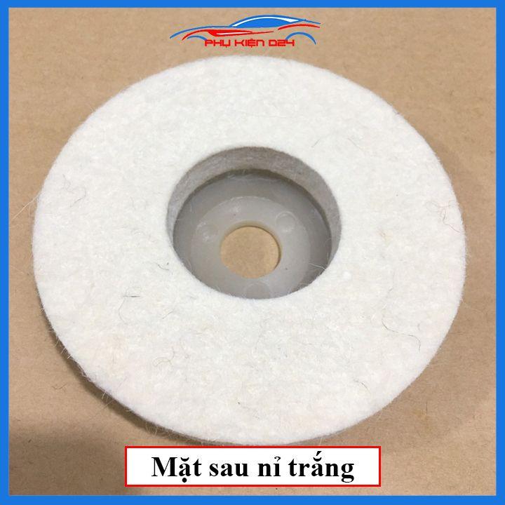 Đĩa đánh bóng làm sạch bề mặt kim loại bằng sợi nỉ đường kính 100mm