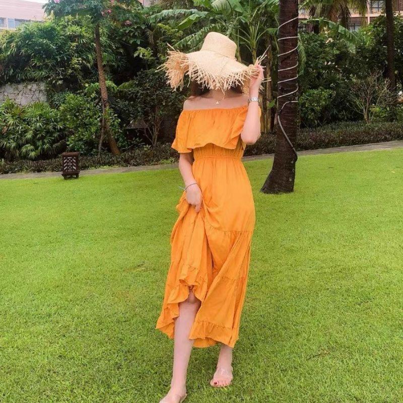 ĐẦM MAXI TRỄ VAI HÀNG NHẬP