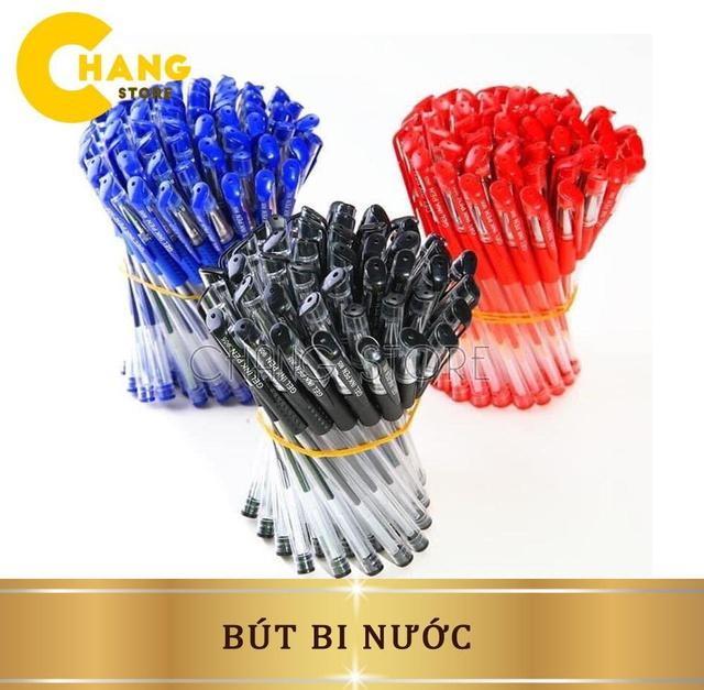 Bút bi nước văn phòng 0.5mm mực đều, nét chữ đẹp ĐỦ MÀU XANH, ĐEN, ĐỎ