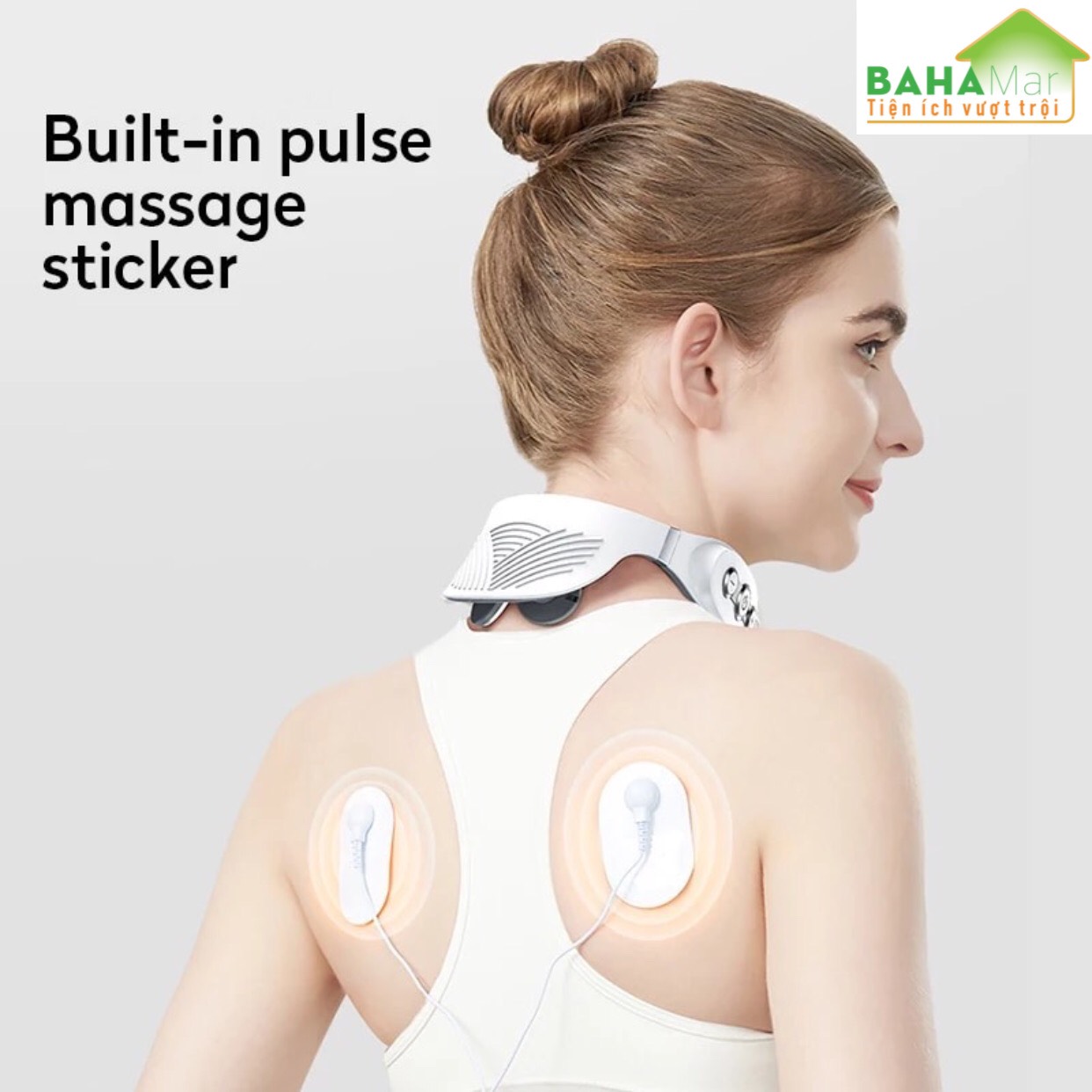 MÁY MATXA CỔ HỒNG NGOẠI NÓNG HỖ TRỢ ĐAU VAI CỔ GÁY, CỘT SỐNG VÀ THÔNG KINH LẠC TOÀN THÂN "BAHAMAR" làm giảm đau Vai - Cổ - Gáy,, sủ dụng lưu thông khí huyết toàn thân