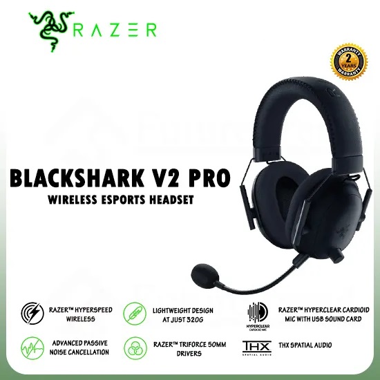 Tai nghe Gaming không dây Razer BlackShark V2 Pro - Hàng chính hãng