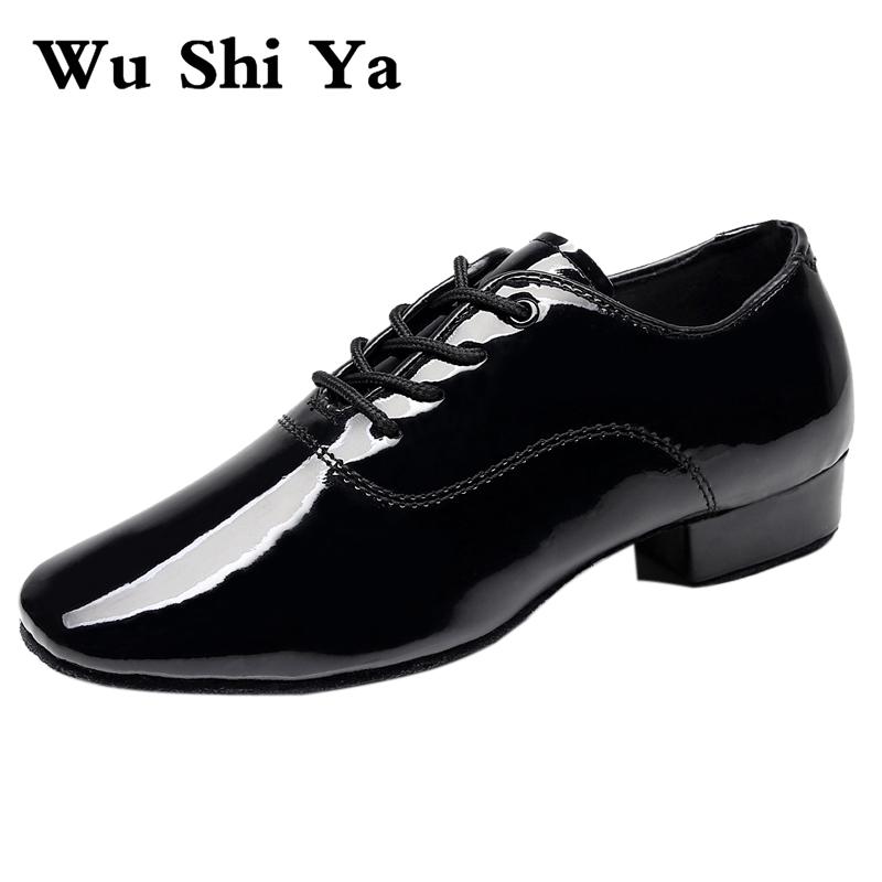 Giày khiêu vũ Latin nam khiêu vũ hiện đại cộng với kích thước 2,5cm cho cậu bé Latin Ballroom Tango Child Color: BlackLatin3cmIndoor Shoe Size: 28