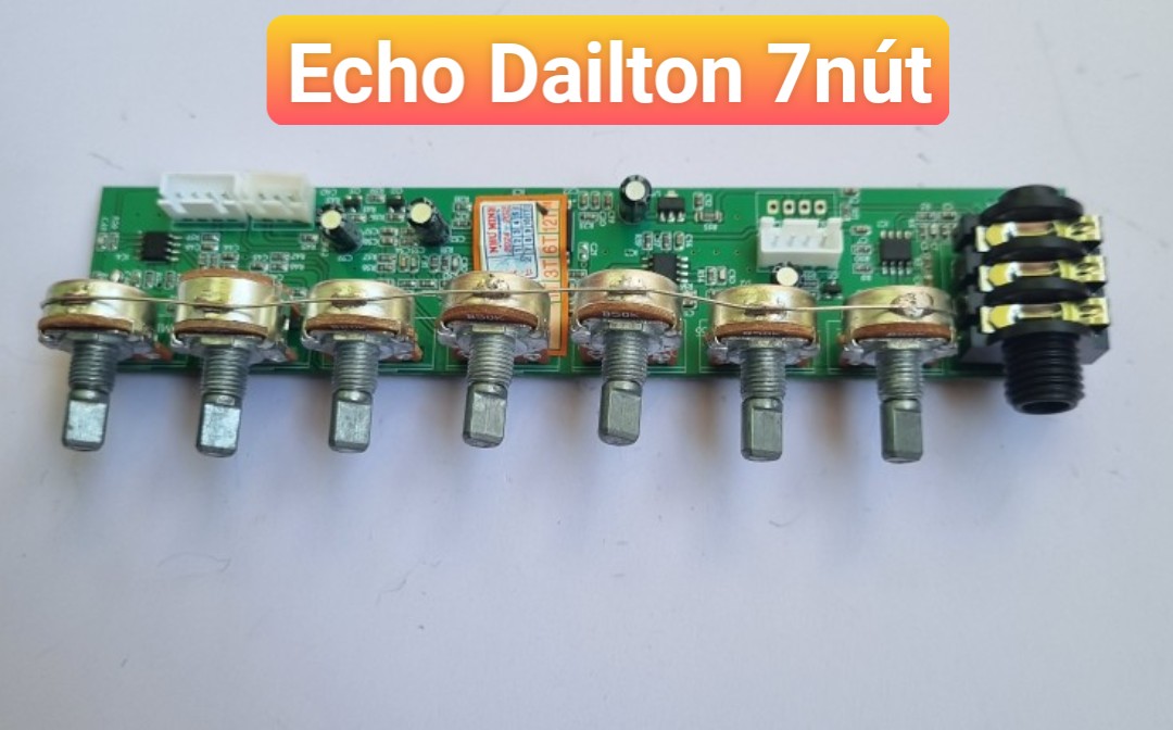 Bo Echo loa kéo 7 nút chỉnh dùng thay thế vs nâng cấp cho loa kéo Dailton ( thay thế được nhiều model )  Hàng Chính Hãng
