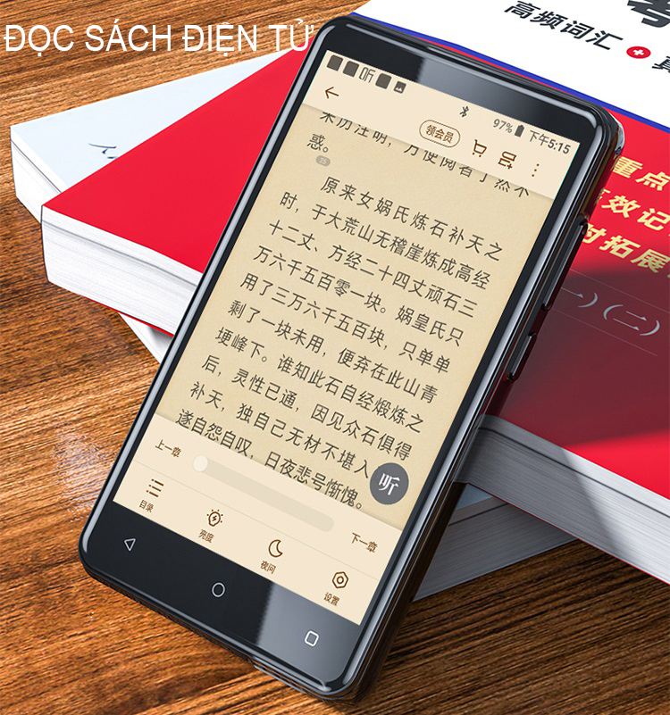 Máy Nghe Nhạc Android MP4 Màn Hình Cảm Ứng 4.0 Inch Kết Nối Bluetooth Ruizu H11 Bộ Nhớ 16GB - Hàng Chính Hãng