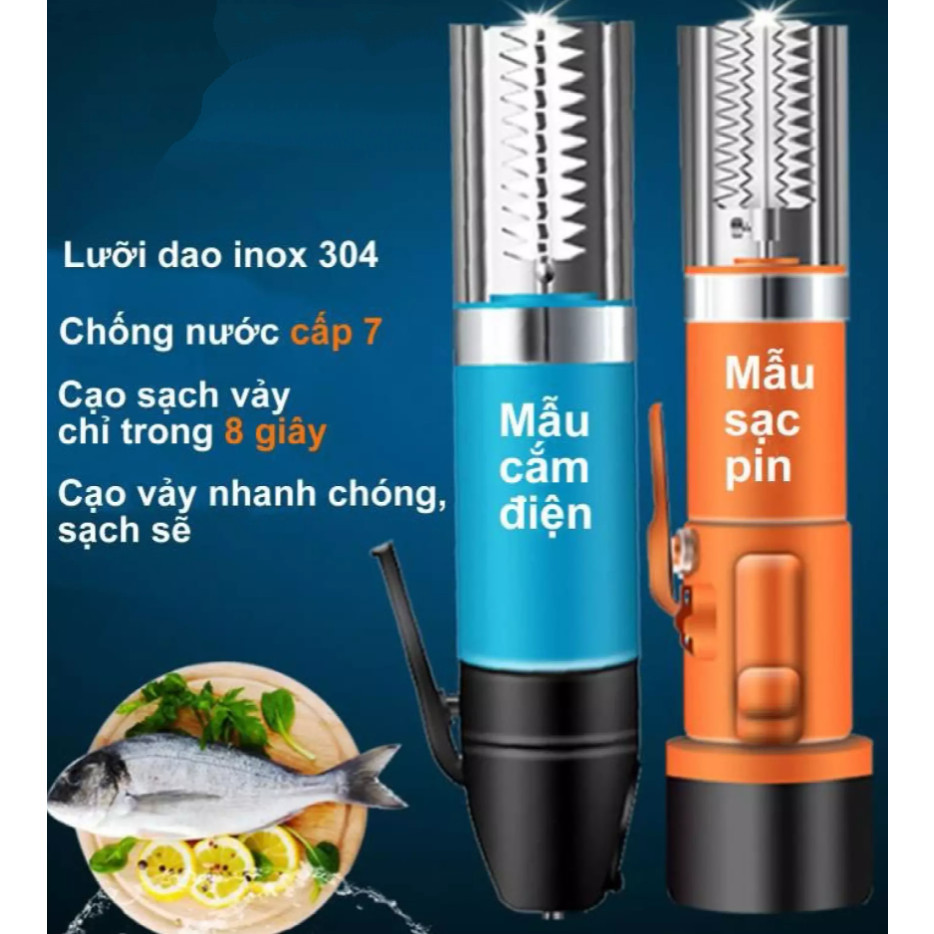 Máy đánh vẩy cá inox 304 IPX7