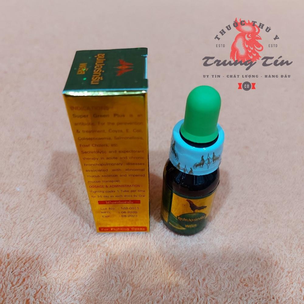 Super green plus - đặc ị gà đá - khò khè - xỗ mũi - 1 lọ / 10cc