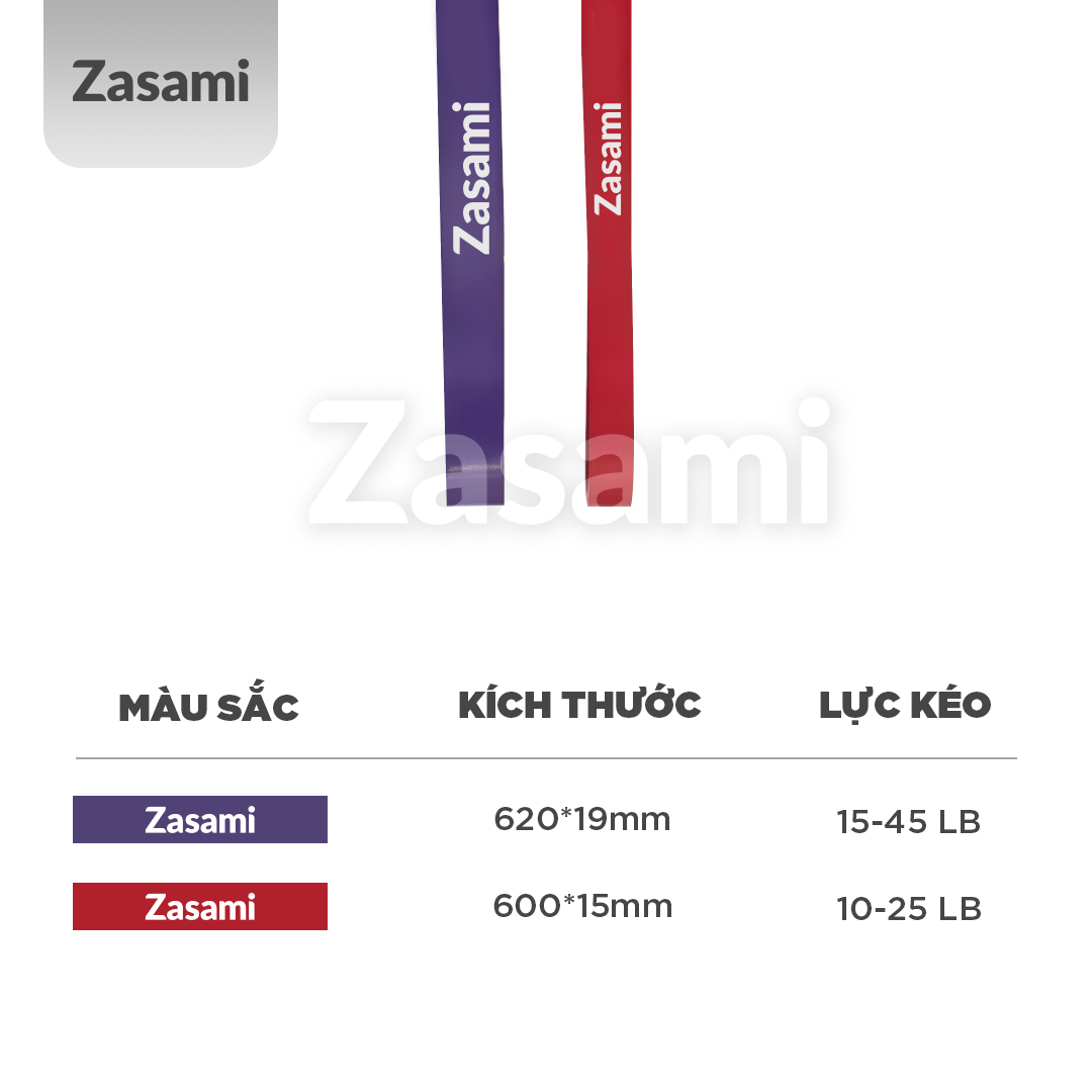 Dây Đàn Hồi Tập Mông &amp; Chân Zasami theo lực kéo