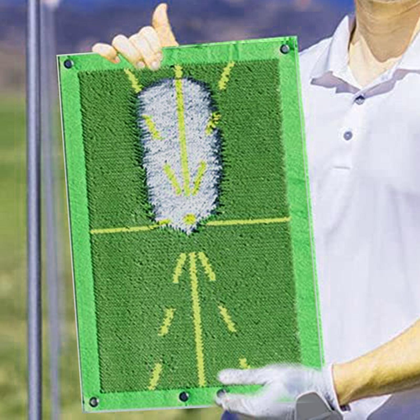 Golf Training Mat, Putting Game Golf Hitting Pad, Swing Trainer, Training Aid Rug for Outdoor Indoor Home Office Golf Gift Golf Putting Use